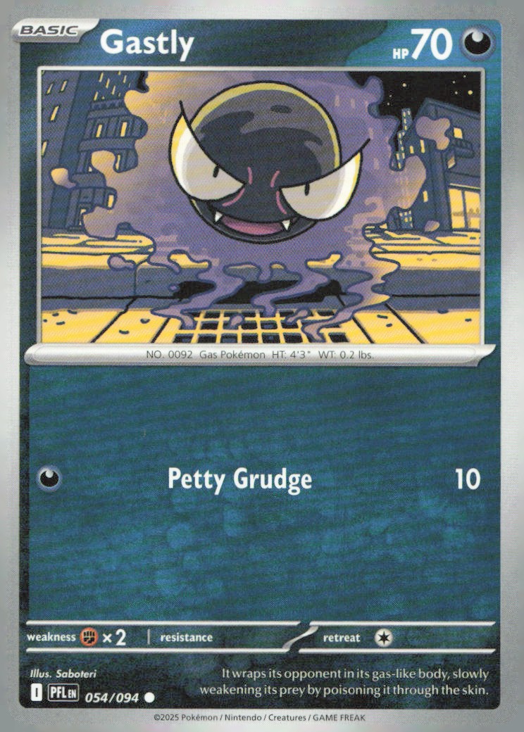 Gastly Common ME02: Phantasmal Flames 054/094 NM