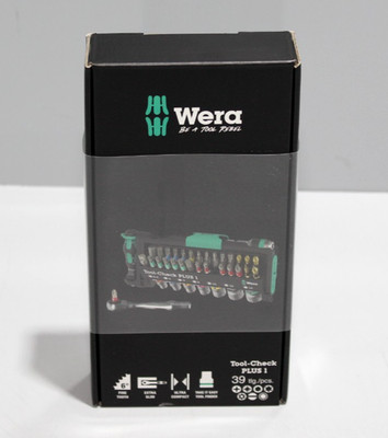 Wera Tool-Check PLUS 1, 39-teilig superkompakt Werkzeugset Hand/MaschinenEinsatz