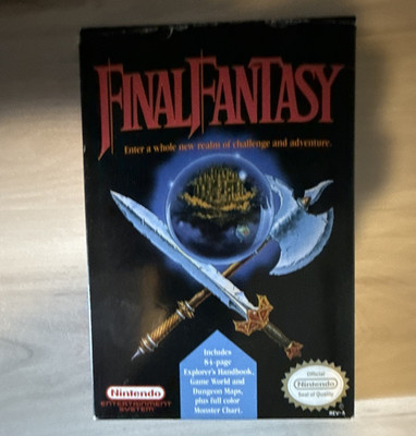Final Fantasy Nintendo NES RPG NTSC-U/C Complete w/ Box Manual & Inserts