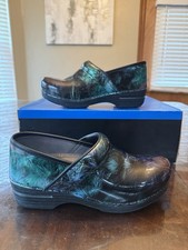 Dansko Metallic Pattern Professional Clogs Comfort Shoes Women EU 38/US 7.5