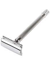 Single Blade Safety Razor Double Edge Razor for Men w/ Stand  5 Platinum Blades