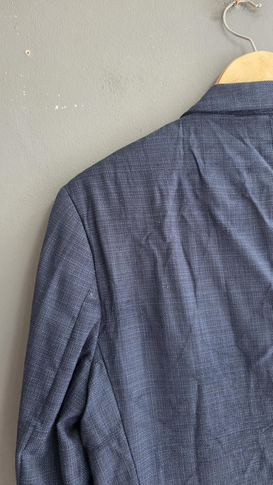 Hardy Amies Savile Row Navy Blue Wool Blazer Jacket Heddon Fit 38R Mens Smart image 7