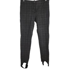Vintage Ann Taylor Gray Plaid Leggings With Stirups Sz 6T