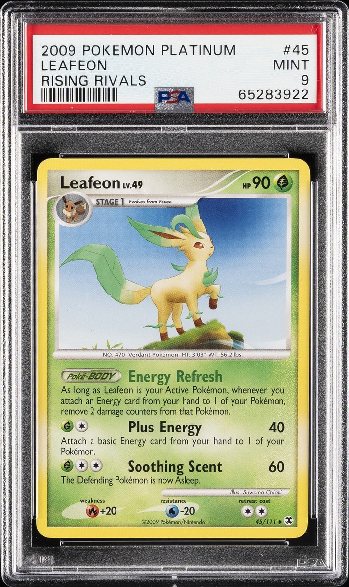 2009 POKEMON PLATINUM RISING RIVALS #45 LEAFEON PSA 9 | eBay