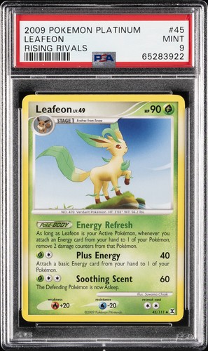 Leafeon graded PSA 9 for sale on eBay