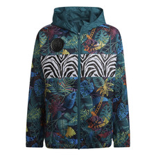 Youth Girl&rsquo;s XS - Adidas Disney Lion King Windbreaker Jacket HA6576 Legacy Teal