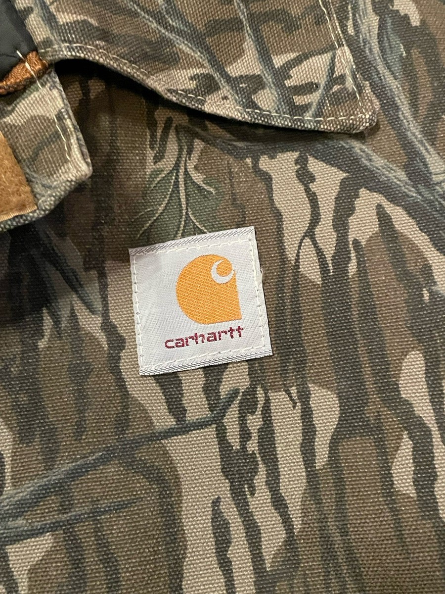 VINTAGE 90s CARHARTT REALTREE MOSSY OAK J63MOT DETROIT JACKET COAT