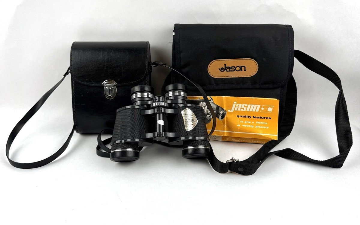 【ぴと】 Binoculars Jason Clipper 7x35 Extra Wide Angle model 188 W/Cases