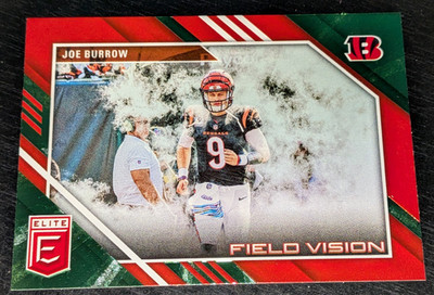 Joe Burrow Cincinnati Bengals 2023 Donruss Elite #FV-8 Field Vision Green