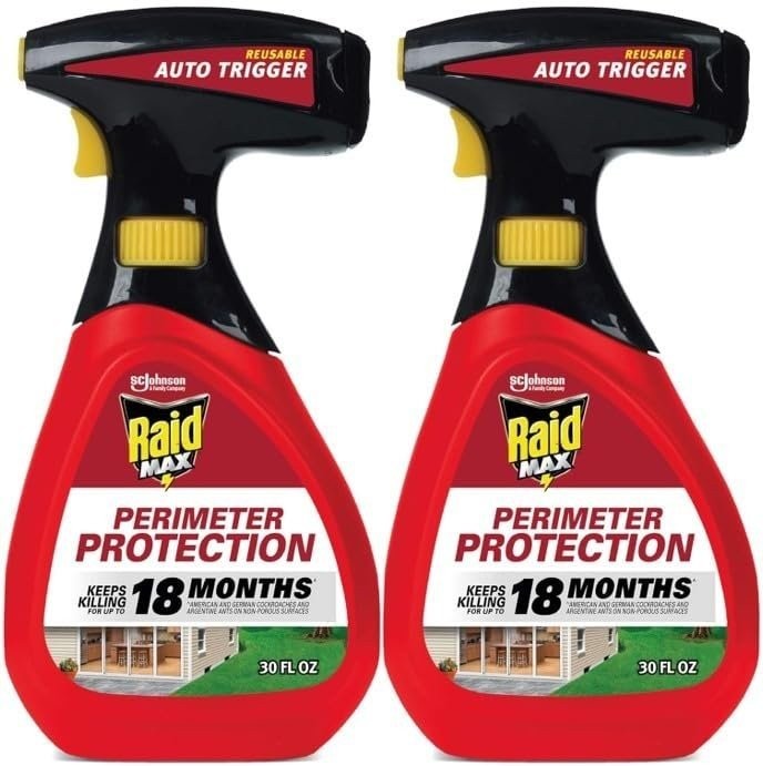 Raid MAX Defend Perimeter Protection Trigger Starter, 30 Fl Oz (Pack of 2)