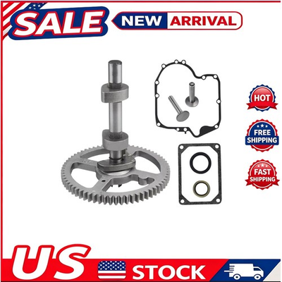 #ad Camshaft For Briggs and Stratton Cam Kit with Oil Seal Ring and Crankcase Gasket $28.99