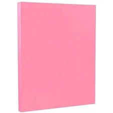 50 Sheets Ultra Pink Letter Paper Premium Color Print Copy Paper 8.5x11 Inches