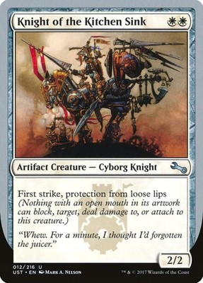 Knight of the Kitchen Sink UST 12c NM Magic: The Gathering
