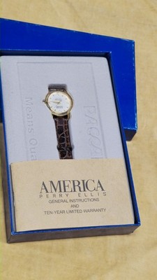 Rare Vintage NOS Perry Ellis PECL5037 Watch Very Nice Small Second New Battery Perry Ellis Watches for Women Deals - New and used pre-owned  main image 3