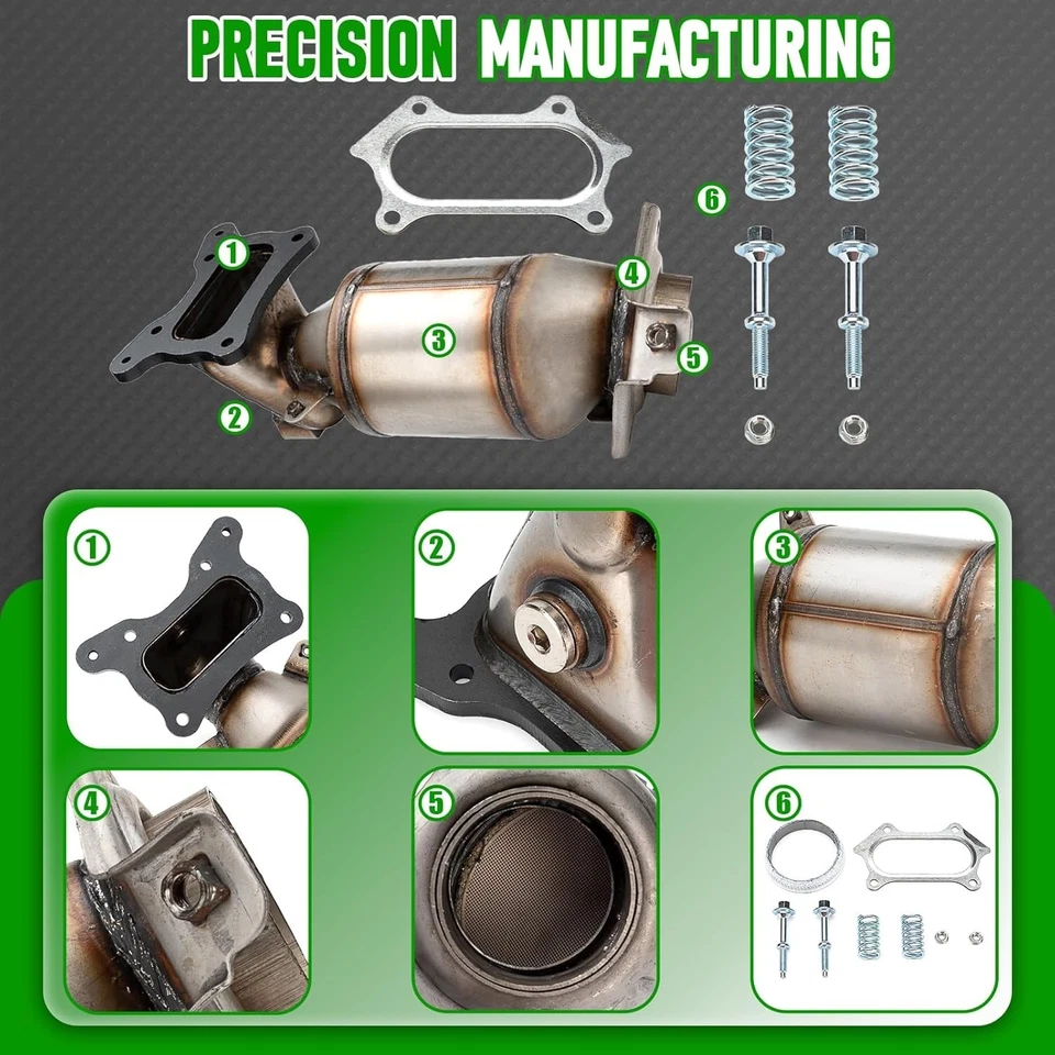 Kit convertidor catalítico delantero de alto flujo ajuste directo Honda CRV CR-V 2010 2011 2... Foto 4 de 4