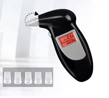 Ethylotest numérique - 0,00 à 1,9g/l - Alcootest  électronique avec 5 embouts