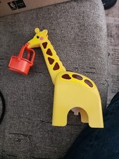 Vintage Tomy Playrail Merry go Zoo Playset 1028 Replacement Part Giraffe Basket