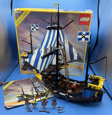 VINTAGE LEGO PIRATE SET 6274 CARIBBEAN CLIPPER WITH BOX AND MANUAL