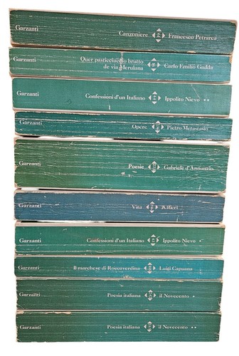 Vintage Lot of 10 Garzanti ITALIAN LANGUAGE PB Books Capuana Alfieri Gadda Nievo - Picture 3 of 19