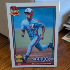 Topps 1991 Delino DeShields Montreal Expos #432 Topps All-Star Rookie MLB