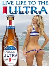 Live Life to the ULTRA Superior light beer  Metal Sign 9" x 12" or 12" x 16"