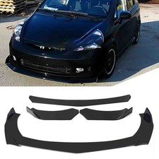 For Honda Fit Jazz Front Bumper Lip Splitter Lower Spoiler Body Kit Glossy Black For Honda Fit Jazz Front Bumper Lip Splitter Lower Spoiler Body Kit Glossy Black