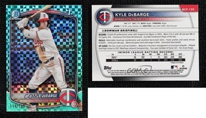 2025 Bowman Chrome Prospects Aqua X-Fractor /125 Kyle DeBarge #BCP-139
