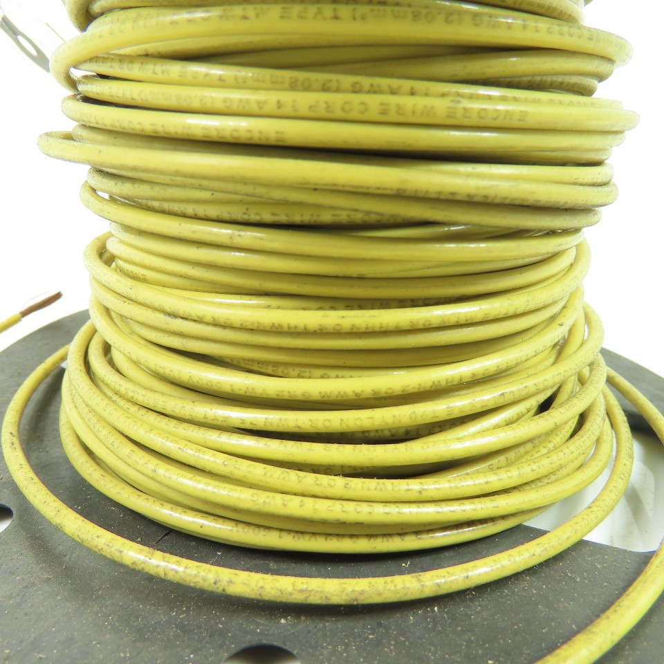 Encore Wire 14AWG MTW/THHN/THWN-2 Yellow Strand Copper Wire 600V 166'