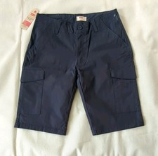 Levi's Youth Boys Size 16 REG 28W Navy Blue Cargo Shorts NWT