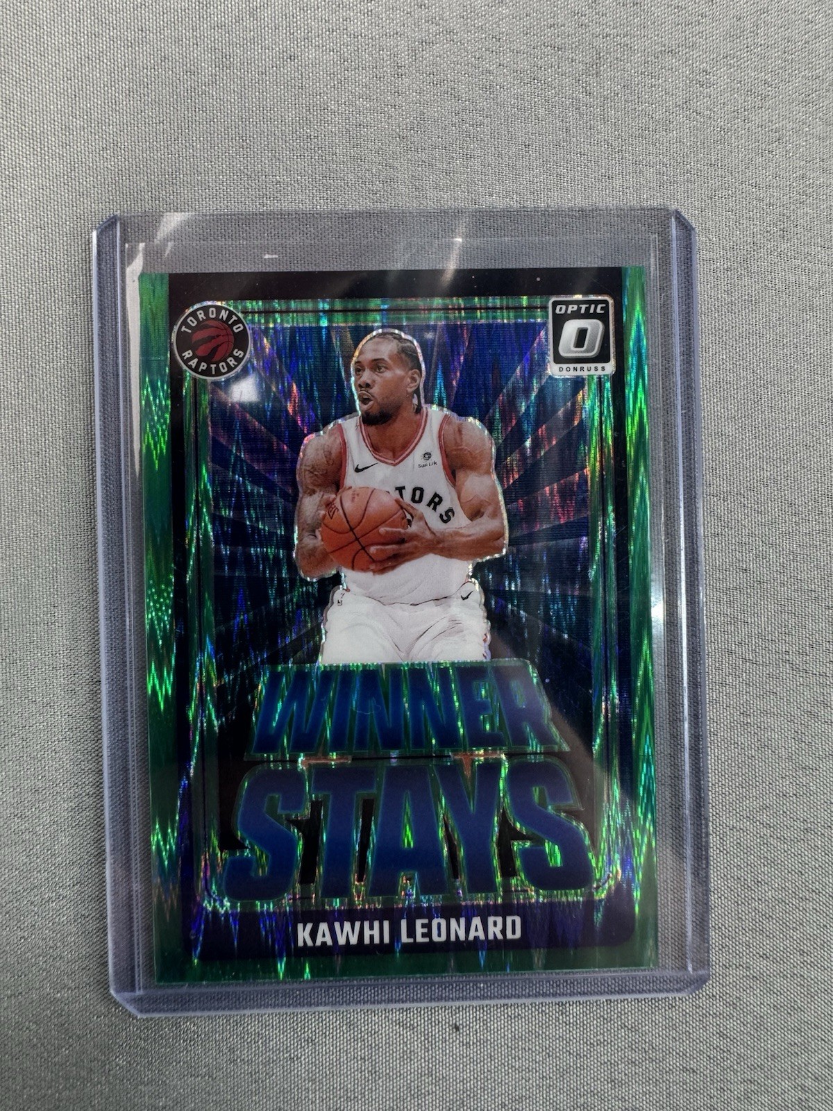 2024-25 Donruss Optic Winner Stays Green Shock Kawhi Leonard /149 Raptors MINT