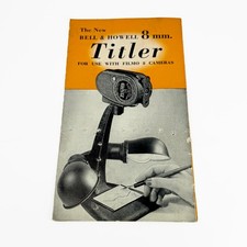 Bell Howell 8mm Titler Film Editor Instruction Manual Vintage Vintage