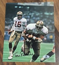 Tom Rathman San Francisco 49ers Signed Auto 8x10 Photo Beckett BAS COA Montana