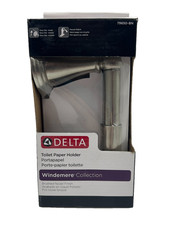 Delta Windemere Bathroom Toilet Paper Holder Brushed Nickel Finish 79650-BN New