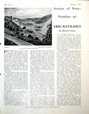 Alte Landschaft Eric Ravilious Rendering Mines Safe Lewis Gunner 1943 0 20th