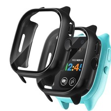 Seltureone  2 Pack  Hard PC Case for Verizon Gizmo Watch 3 Builtin Tempered G...