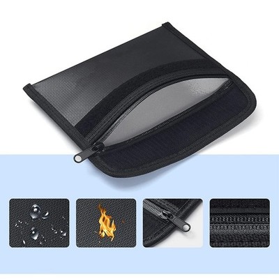 1832°F Feuerfeste Geldtasche Wasserdicht Safe Geldkassette Dokument Umschlag Aktenetui