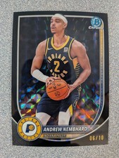 2025-26 Topps Bowman Chrome Basketball Andrew Nembhard Black Geometric /10