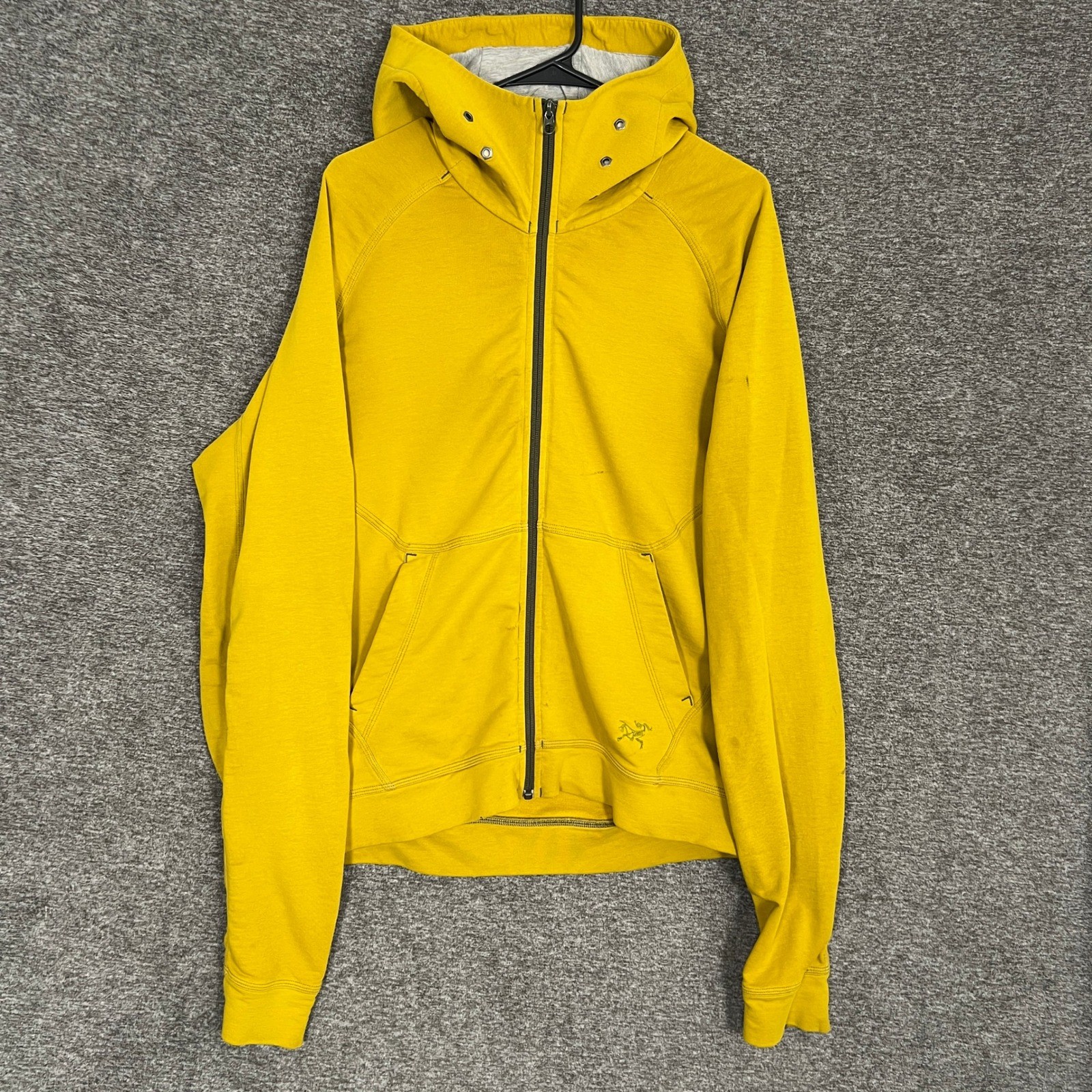 Arc'teryx Witness Felpa con Cappuccio Uomo Taglia M? Activewear foderato in lana gialla con zip intera