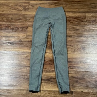 Alphalete Amplify Leggings Glute Scrunch Size XS Gray Seamless Gym Yoga Athletic