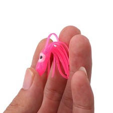 20pcs/Lot Mixed Color Squid Skirt Baits Saltwater Soft Sea Fishing Lures HE