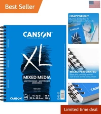 XL Series Mixed Media Pad 9 X 12 - Perfect for Watercolor & Drawing