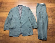 Ermenegildo Zegna Luxury Teal Blue Sheen 2 Pi...