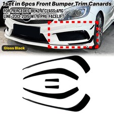 Front Flossen Flaps Stoßstange Canard für Mercedes A-Klasse W176 AMG 2013-2015