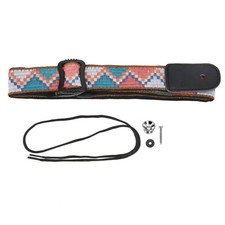 ‧Ukulele Strap Nylon Belt Leather Head Straps With End Button Musical Instrument