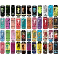 Monster Energy Drink 12 Random Mixed Full Cans 473/500 ml