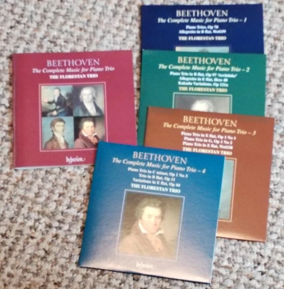 BEETHOVEN Complete Music for Piano Trio FLORESTAN TRIO  HYPERION 4CD set - Image 4 of 4