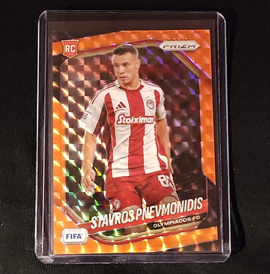 Panini 2025-26 Prizm FIFA Soccer Stavros Pnevmonidis RC Orange #215 /299