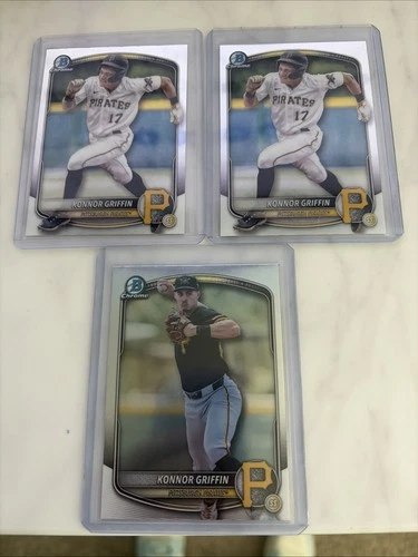 2025 Bowman Chrome Konnor Griffin 3 Card Lot BCP86 (2) BDC102 #1 Prospect