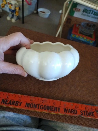 Red Wing Small Bowl #276 Pumpkin Dish Planter Art Pottery