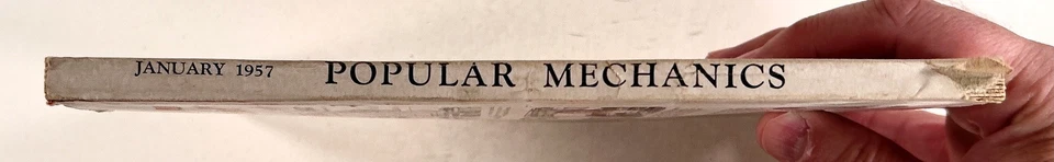 1957 Jan POPULAR MECHANICS Plan a Vacation Cabin '57 CAR ROAD TESTS Atomic Power Foto 3 de 4